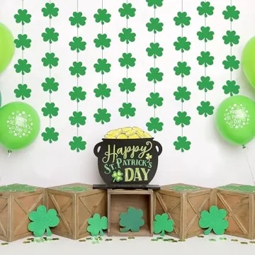 Vibrant 12PCS St. Patrick's Day Shamrock Decor