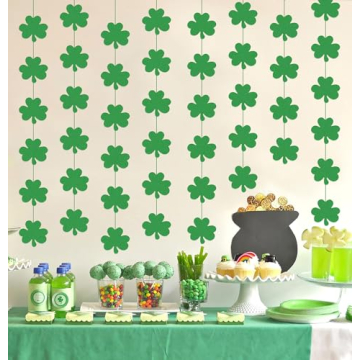 Vibrant 12PCS St. Patrick's Day Shamrock Decor