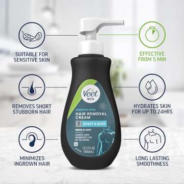 Veet Men's Hair Removal Cream - Quick, Effective & Gentle