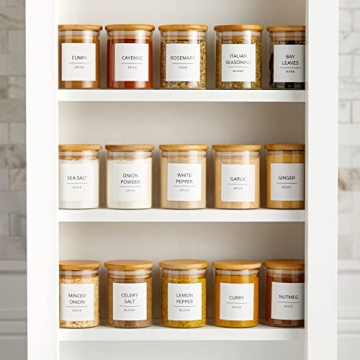 Talented Kitchen 184 Clean Spice Labels for Organizing