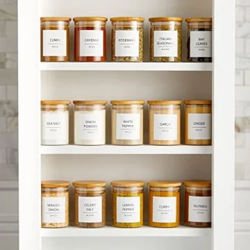 Talented Kitchen 184 Clean Spice Labels for Organizing