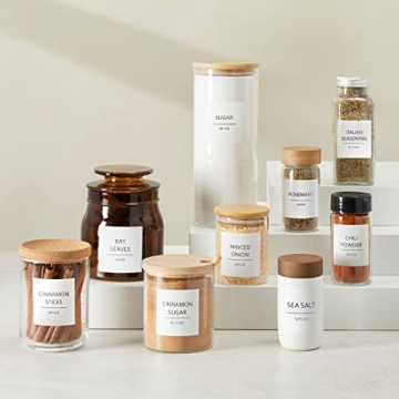 Talented Kitchen 184 Clean Spice Labels for Organizing