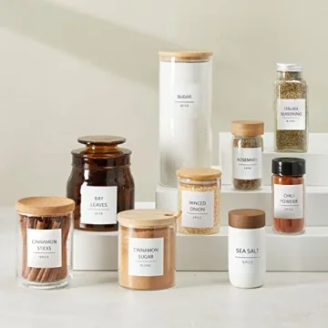 Talented Kitchen 184 Clean Spice Labels for Organizing
