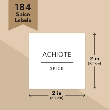 Talented Kitchen 184 Clean Spice Labels for Organizing