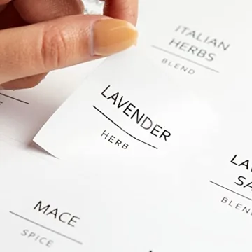 Talented Kitchen 184 Clean Spice Labels for Organizing