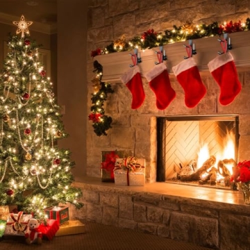 Dual Hook Christmas Mantel Holders for Garland & Stockings