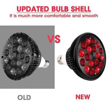 DMMBMFC Red Light Therapy Lamp-54W 18 LED Infrared Light Therapy Device with Adjustable Socket Clamp, 660nm Red and 850nm Near Infrared Red Led Light for Skin and Pain Relief (54W)