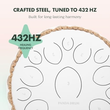 Panda Drum Pro – Steel Tongue Handpan for Meditation & Play