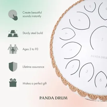 Panda Drum Pro – Steel Tongue Handpan for Meditation & Play