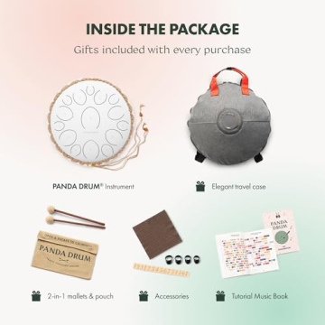 Panda Drum Pro – Steel Tongue Handpan for Meditation & Play