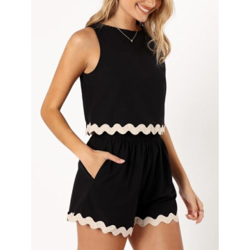 Tankaneo Women's Stylish Summer Lounge Set for Casual Days