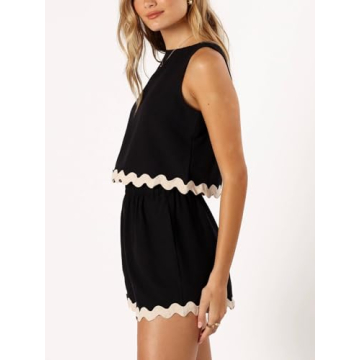 Tankaneo Women's Stylish Summer Lounge Set for Casual Days