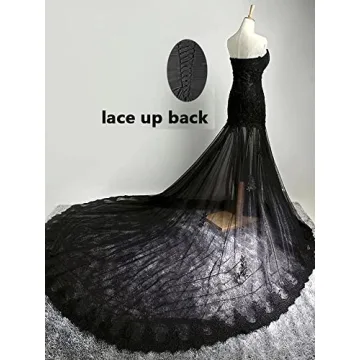 Elegant Gothic Vintage Mermaid Dress for Prom & Wedding