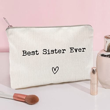 Best Sister Ever Makeup Case Gift for Friends