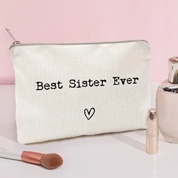 Best Sister Ever Makeup Case Gift for Friends