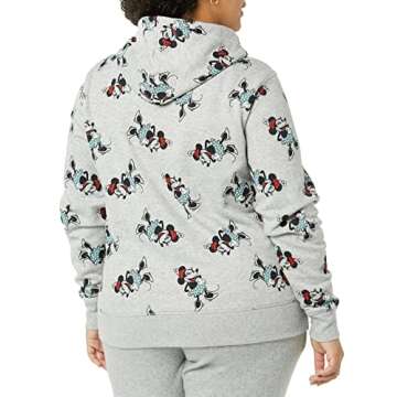 Amazon Essentials Disney | Marvel | Star Wars | Princess Women's Fleece Pullover Hoodie Sweatshirts (Available in Plus Size), Minnie Icons, Medium