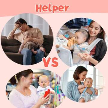 Babygoal Pacifier Clips, 6 Pack Pacifier Holder for Boys and Girls Fits Most Pacifier Styles & Baby Toys and Baby Gift 6MP10