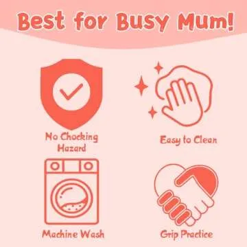 Babygoal Pacifier Clips, 6 Pack Pacifier Holder for Boys and Girls Fits Most Pacifier Styles & Baby Toys and Baby Gift 6MP10