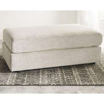 Ashley Soletren Oversized Accent Ottoman - Chic Contemporary Chenille