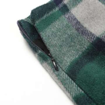 Plaid Mini Dresses for Women Fall Winter High Waisted Bodycon Pencil Short Cute Mini Plaid Skirt Casual Business Work Clothes(Green 02, XS)