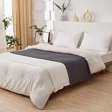 Durable Longhui Cotton Cable Knit Throw Blanket 60x80