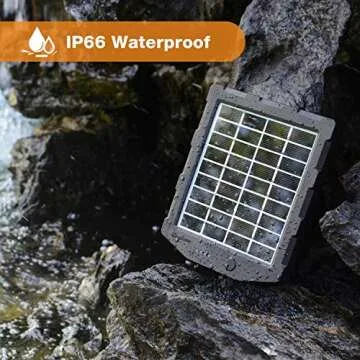 WingHome Durable Solar Panel for Trail Cameras