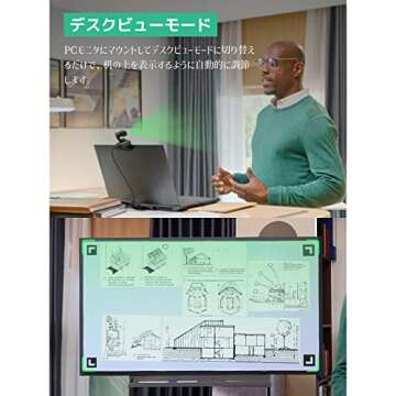 Insta360 Link Official Sticker Kit - PTZ 4K Webcam with 1/2" Sensor, AI Tracking, Gesture Control, HDR, Noise-Canceling Microphones, Specialized Modes, Webcam, Live Streaming, Zoom Certified