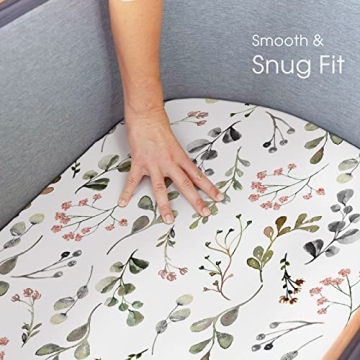 Ultra Soft Fitted Bassinet Sheets 2 Pack for Baby