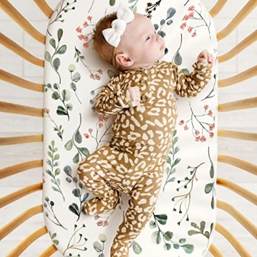 Ultra Soft Fitted Bassinet Sheets 2 Pack for Baby