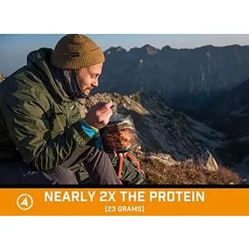 Peak Refuel Strawberry Granola | Premium Freeze Dried Camping Food | Backpacking & Hiking MRE Meals | Just Add Water | 100% Real Fruit | 23g of Protein | 2 Serving Pouch