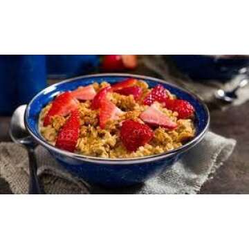 Peak Refuel Strawberry Granola | Premium Freeze Dried Camping Food | Backpacking & Hiking MRE Meals | Just Add Water | 100% Real Fruit | 23g of Protein | 2 Serving Pouch