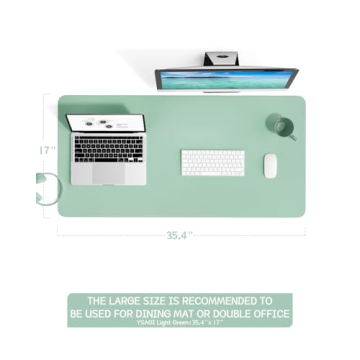 Stylish Non-Slip Leather Desk Mat for Home and Office