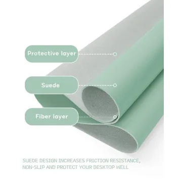 Stylish Non-Slip Leather Desk Mat for Home and Office