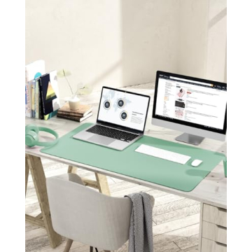 Stylish Non-Slip Leather Desk Mat for Home and Office