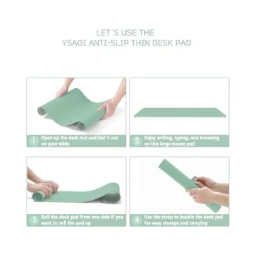 Stylish Non-Slip Leather Desk Mat for Home and Office