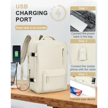 Large Waterproof Laptop Backpack for Travel & Commuting