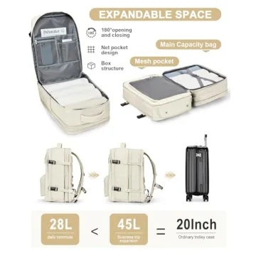 Large Waterproof Laptop Backpack for Travel & Commuting