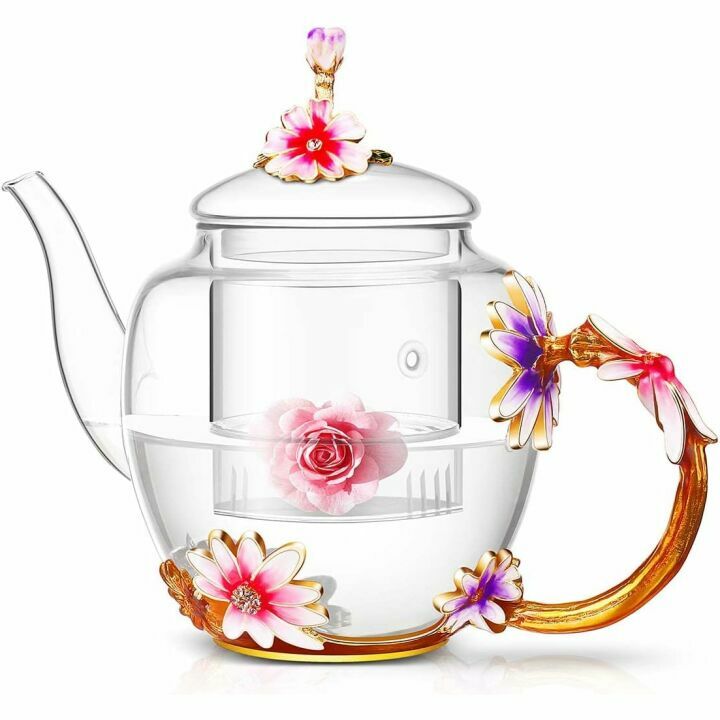 Luka Tech 35OZ Glass Teapot with Infuser