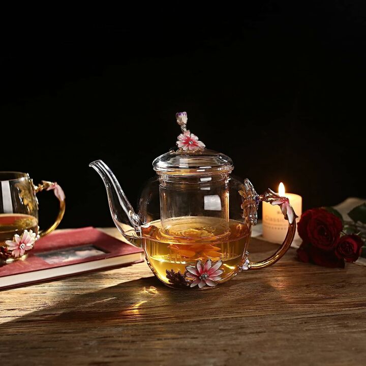 Luka Tech 35OZ Glass Teapot with Infuser