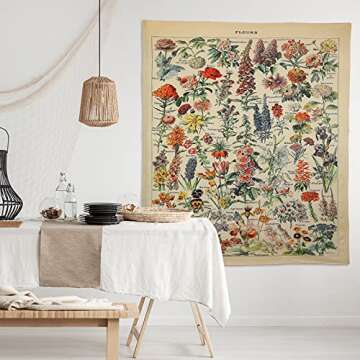 Mixweer Vintage Wildflower Tapestry for Room Decor