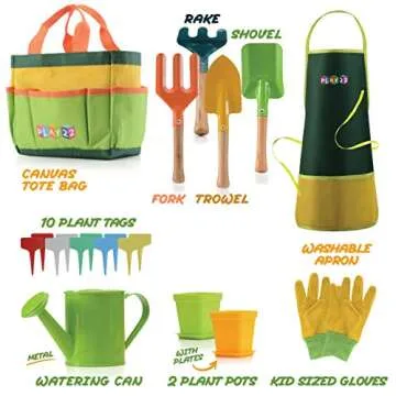 Play22 Kids Gardening Set for Young Gardeners 12 PCS