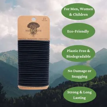 Biodegradable Hair Ties - Eco-Friendly for All Hair Types