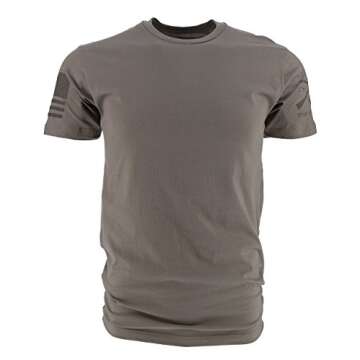 Grunt Style Ghost Basic Crew Men's T-Shirt (3-Pack: Cream/Warm Grey/Od Green, 3X-Large)