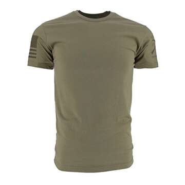 Grunt Style Ghost Basic Crew Men's T-Shirt (3-Pack: Cream/Warm Grey/Od Green, 3X-Large)