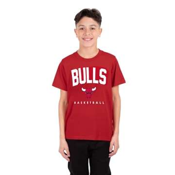 Ultra Game Boys' Arched Plexi Short Sleeve T-Shirt, Team Color