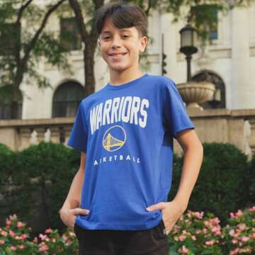 Ultra Game Boys' Arched Plexi Short Sleeve T-Shirt, Team Color