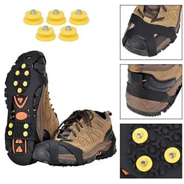 Aliglow Ice Snow Grips: Traction Cleat Spikes for Every Winter Adventure