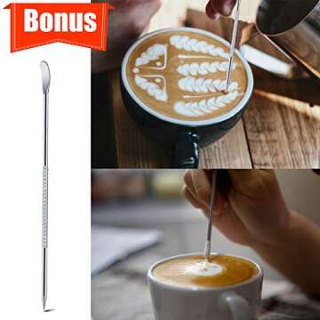 Premium Milk Frothing Pitcher for Latte Art & Coffee