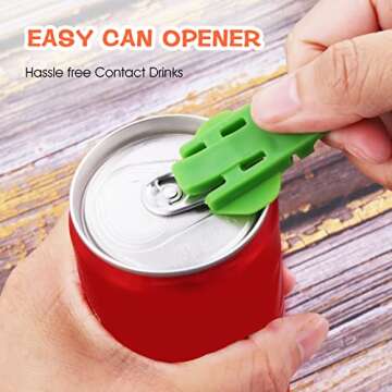 Abeillo 6 Pieces Manual Easy Can Opener - Safe & Convenient Drink Tool