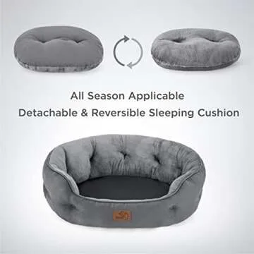 Plush Bedsure Dog Bed for Small Dogs and Cats 25 Inches